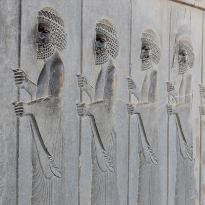 Steinrelief in Persepolis, Iran