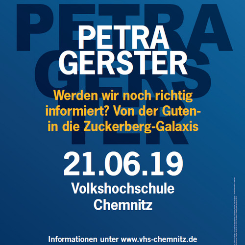 Plakat für 21.06.19 Petra Gerster