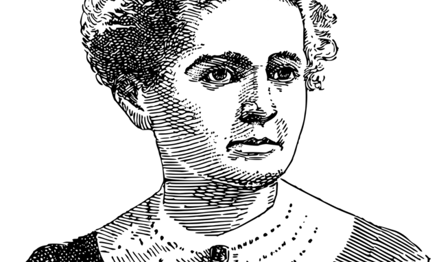 Marie Curie, gezeichnet